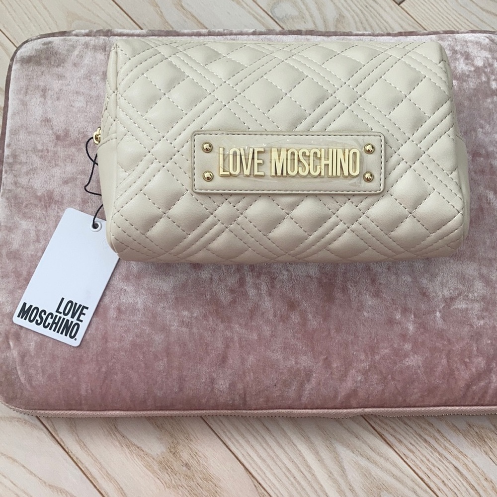 New with tags Love Moschino Makeup Bag